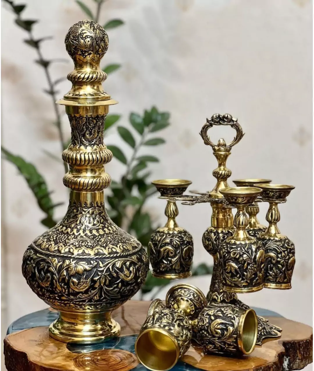 royal cups and brass bottle TA22