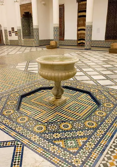 Arab architecture heavily influences interior design