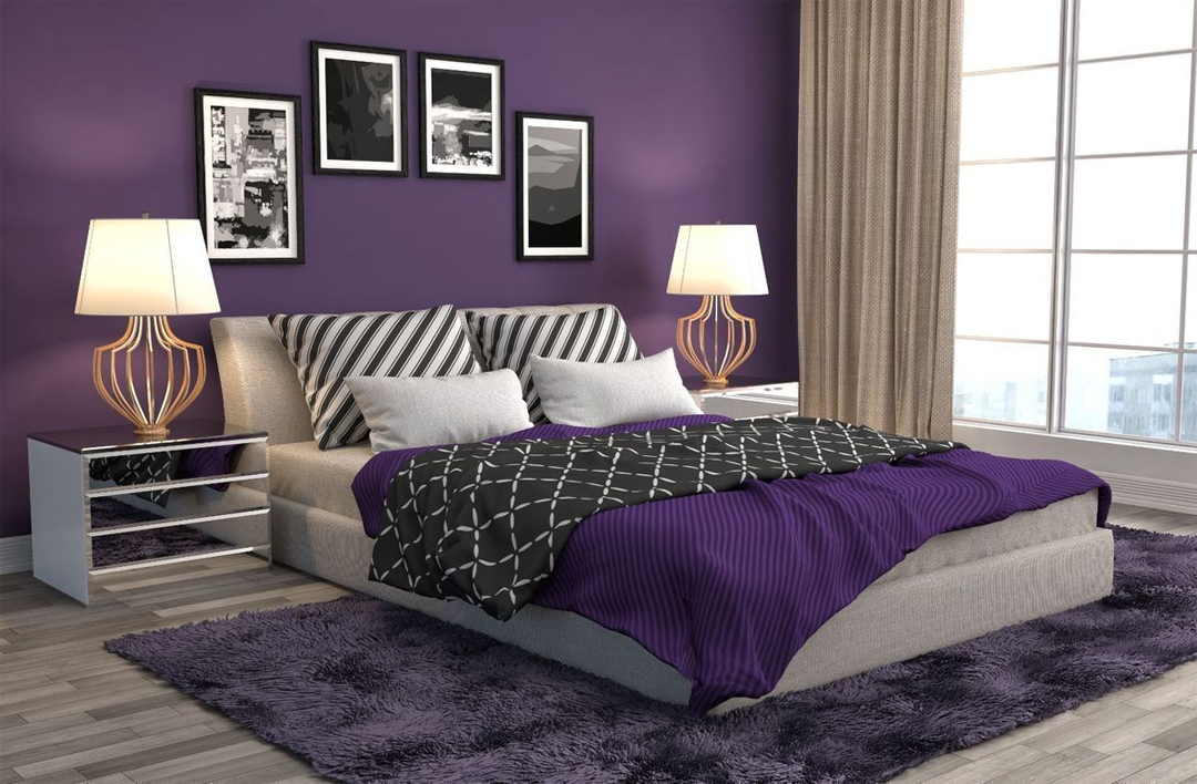 lavender color in bedroom decor